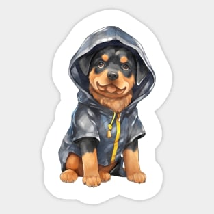 DOG IN A RAINCOAT Sticker